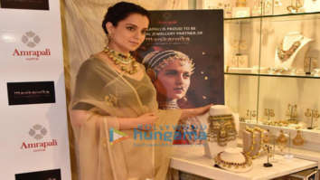 Kangana Ranaut snapped at the launch of Manikarnika – The Queen Of Jhansi collection at Amrapali store