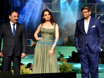 Kangana Ranaut walks the ramp at the Aditya Birla LiveEco fashion show