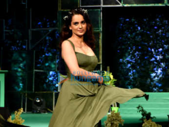 Kangana Ranaut walks the ramp at the Aditya Birla LiveEco fashion show