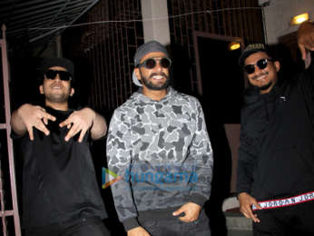 Ranveer Singh snapped at a recording studio working on his film Gully Boy