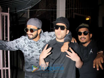 Ranveer Singh snapped at a recording studio working on his film Gully Boy