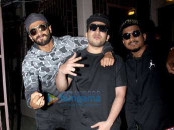Ranveer Singh snapped at a recording studio working on his film Gully Boy