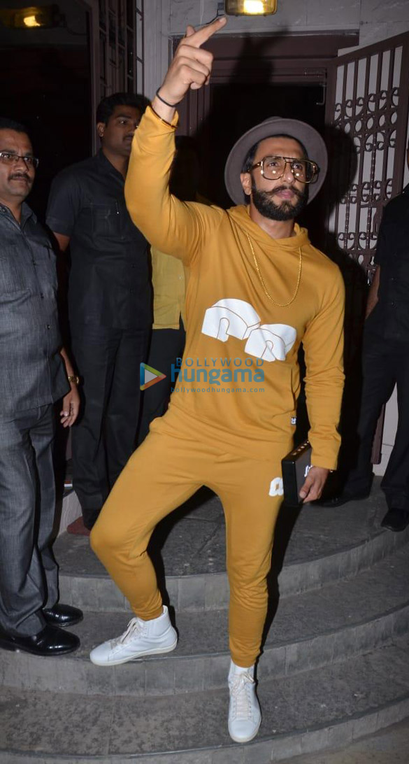 Ranveer Singh spotted at a dubbing studio Ranveer Singh spotted at a dubbing studio