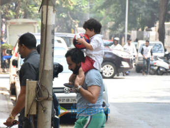 Saif Ali Khan and Taimur Ali Khan snapped in Bandra