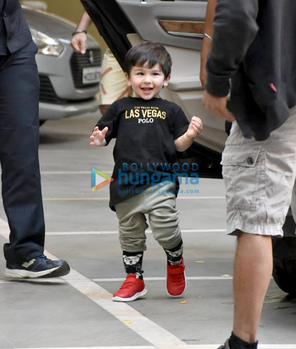 Taimur Ali Khan spotted at his play school in Bandra Taimur Ali Khan spotted at his play school in Bandra