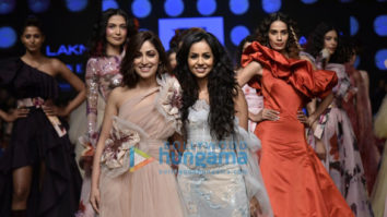 Yami Gautam walks the ramp for Gauri and Nainika at Lakme Fashion Week Summer/ Resort 2019