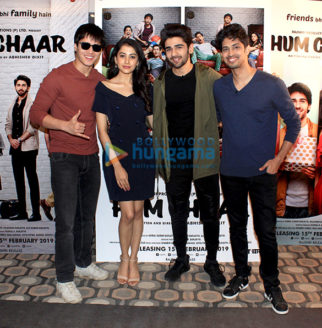 Cast of Hum Chaar snapped during interviews at Sun and Sand hotel in Juhu