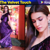 Kriti Sanon in MXS World velvet dress for Luka Chuppi promotions (Featured)