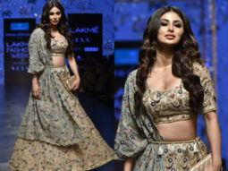 LFW Summer/Resort 2019:  Mouni Roy makes her big fashion debut wearing a printed lehenga for  Payal Singhal x Caprese