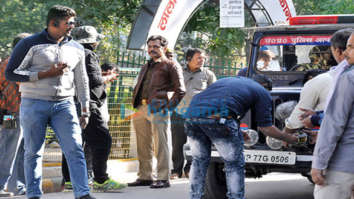 on the sets of the movie Raat Akeli Hai