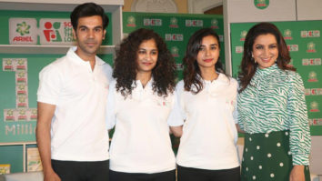 Rajkummar Rao, Patralekhaa and Tisca Chopra snapped at Ariel Sons – Share The Load event