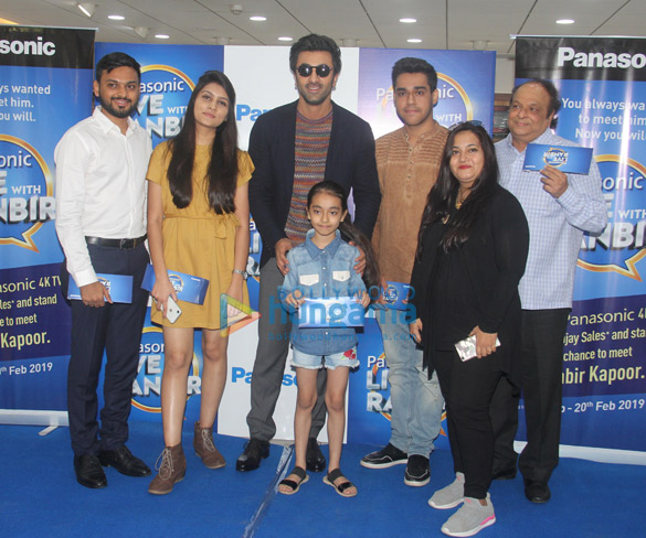 Ranbir Kapoor snapped during meet and greet session at Panasonic, Vijay Sales store in Mumbai