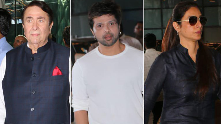 Randhir Kapoor, Himesh Reshammiya, Tabu and others at Rajkumar Barjatiya’s Prayer Meet