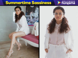 Taapsee Pannu’s sleek and super neat summer white suit is a HOOT!