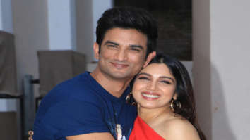 Sushant Singh Rajput and Bhumi Pednekar snapped during Sonchiriya interviews at Mehboob Studios