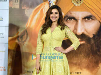 Akshay Kumar, Parineeti Chopra and Karan Johar grace the press conference of Kesari