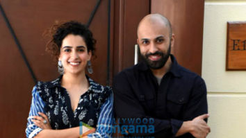 Sanya Malhotra and Ritesh Batra snapped during Photograph press meet