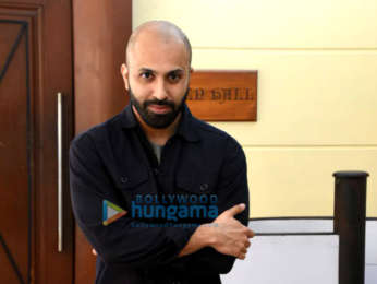Sanya Malhotra and Ritesh Batra snapped during Photograph press meet