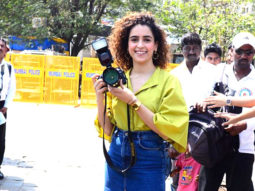 Sanya Malhotra promotes Photograph at Gateway of India, Mumbai