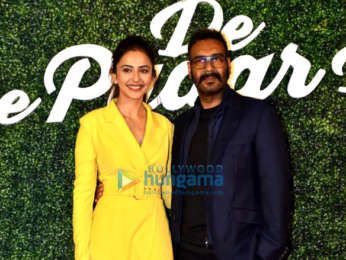 Ajay Devgn, Rakul Preet Singh and Tabu grace the trailer launch of De De Pyaar De
