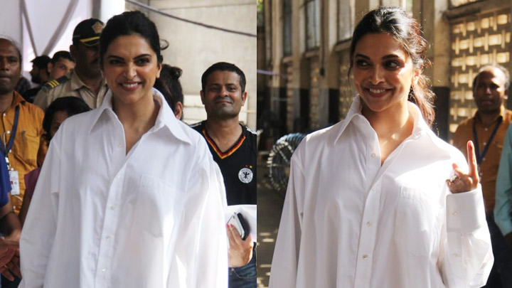 Deepika Padukone VOTES for Lok Sabha Elections 2019