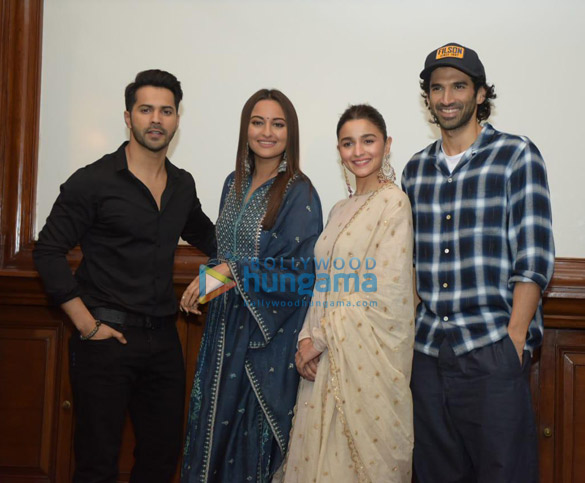 Kalank team snapped promoting the film in Delhi Kalank team snapped promoting the film in Delhi