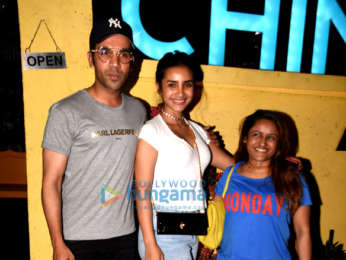 Rajkummar Rao and Patralekha spotted at Chin Chin Chu at Juhu
