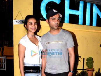 Rajkummar Rao and Patralekha spotted at Chin Chin Chu at Juhu