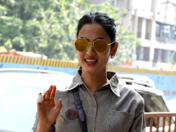 Sonal Chauhan snapped outside Skyfire producer Shabina Khan's office