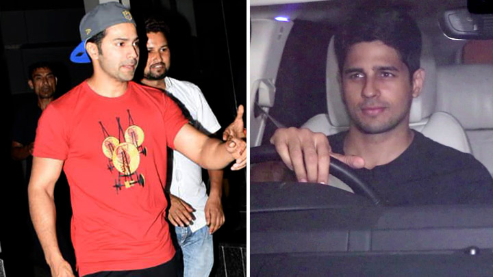 Varun Dhawan, Sidharth Malhotra & others SPOTTED at Karan Johar’s House