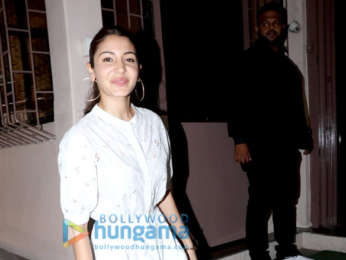 Photo: Anushka Sharma snapped at Shanker Mahadevan's studio Ourple Haze in Bandra