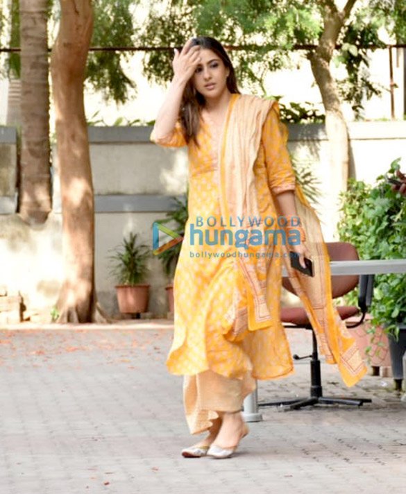 Photos: Sara Ali Khan snapped at Aanand L Rai’s office in Andheri