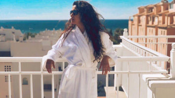 HOT! Keerthy Suresh looks absolutely stunning in a bathrobe as she flaunts her svelte frame!