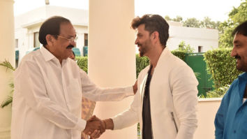 Hrithik Roshan, Sajid Nadiadwala and Super 30 team meet Vice President of India Venkaiah Naidu