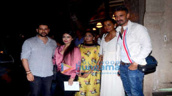 Photos: Aftab Shivdasani, Nin Dusanj, Rahul Dev, Mugdha Godse and Kajol snapped at Bayroute in Juhu