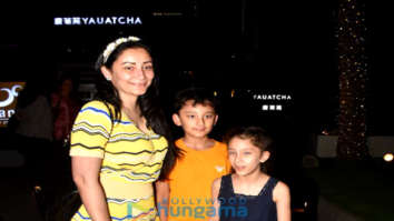 Photos: Manyata Dutt spotted with her kids at Yauatcha in BKC