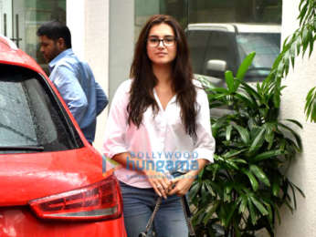 Photos: Tara Sutaria snapped at a dubbing studio in Juhu