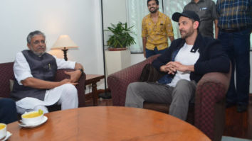 Super 30 team Hrithik Roshan, Anand Kumar, Vikas Bahl meet Deputy Chief Minister Sushil Kumar Modi in Patna