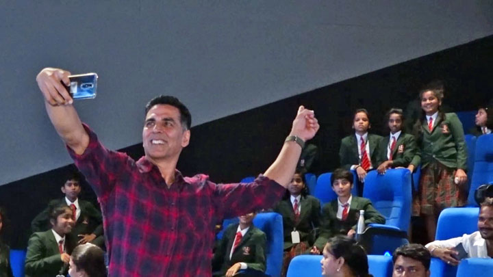 Akshay Kumar host Special Screening of Mission Mangal for School Kids at Inox