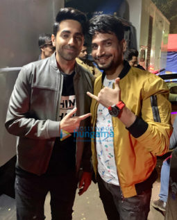 on the sets of the movie Dream Girl