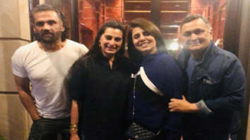 PHOTO ALERT: Suniel Shetty and Mana Shetty visit Rishi Kapoor and Neetu Kapoor in New York
