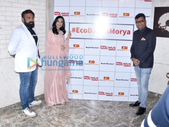 Photos: Amrita Rao snapped at the launch of #EcoBappaMorya initiative