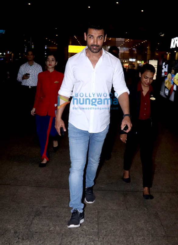 Photos: John Abraham, Aditi Rao Hydari and others snapped at the airport