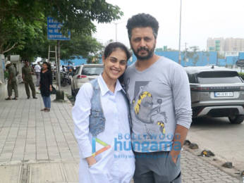 Photos: Riteish Deshmukh and Genelia D’Souza spotted at BKC