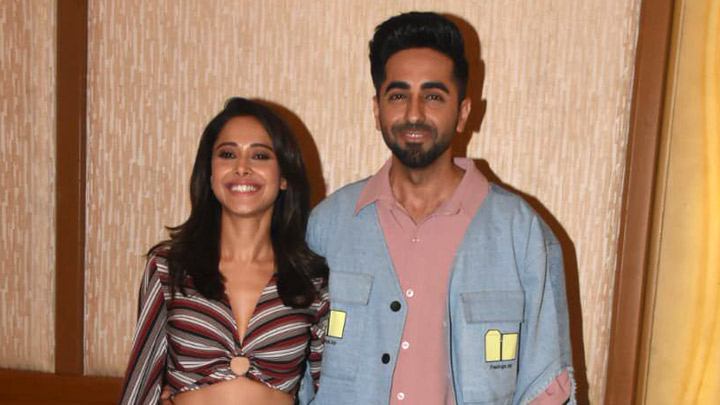 Ayushmann Khurrana and Nushrat Bharucha snapped promoting their film Dream Girl