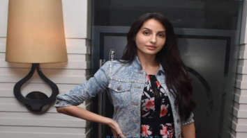 Photos: Nora Fatehi snapped during media interaction for the track ‘Pepeta’