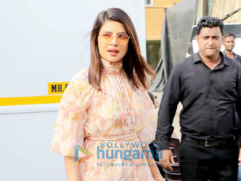 Photos: Priyanka Chopra Jonas snapped at Mehboob studio while promoting her movie The Sky Is Pink