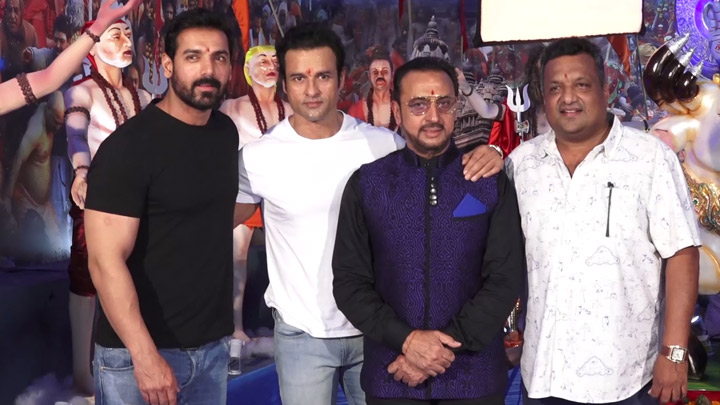 John Abraham & other celebs visit T-series office for Ganpati Darshan