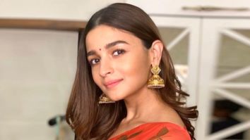 Alia Bhatt looks bespoke in a saree by Picchika as she heads for Durga Ashtami