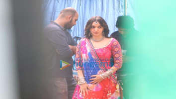 on the sets of the movie Bhool Bhulaiyaa 2